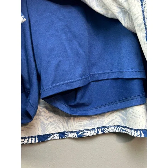 Tranquility by Colorado Clothing Womens Skort XL Blue White Fern Print - Picture 5 of 7